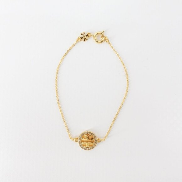 Tory Burch Miller Pave Chain Bracelet Gold OS - Picture 8 of 10